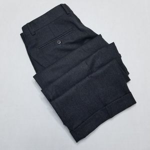 Zanella Dress pants double pleated Charcoal black